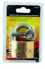 BLACKSPUR 50mm Heavy Duty Brass Padlock BLACKSPUR 50mm Heavy Duty Brass Padlock